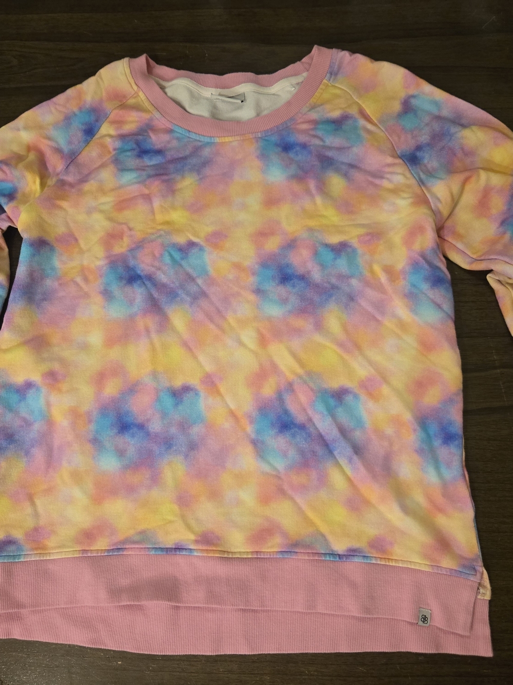 Adult Medium Tie-Dye Pastel Sweatshirt By Little Bum Bum